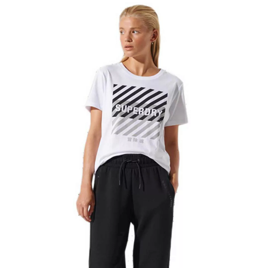 Superdry Core Sport Kurzarm T-shirt M Optic günstig online kaufen