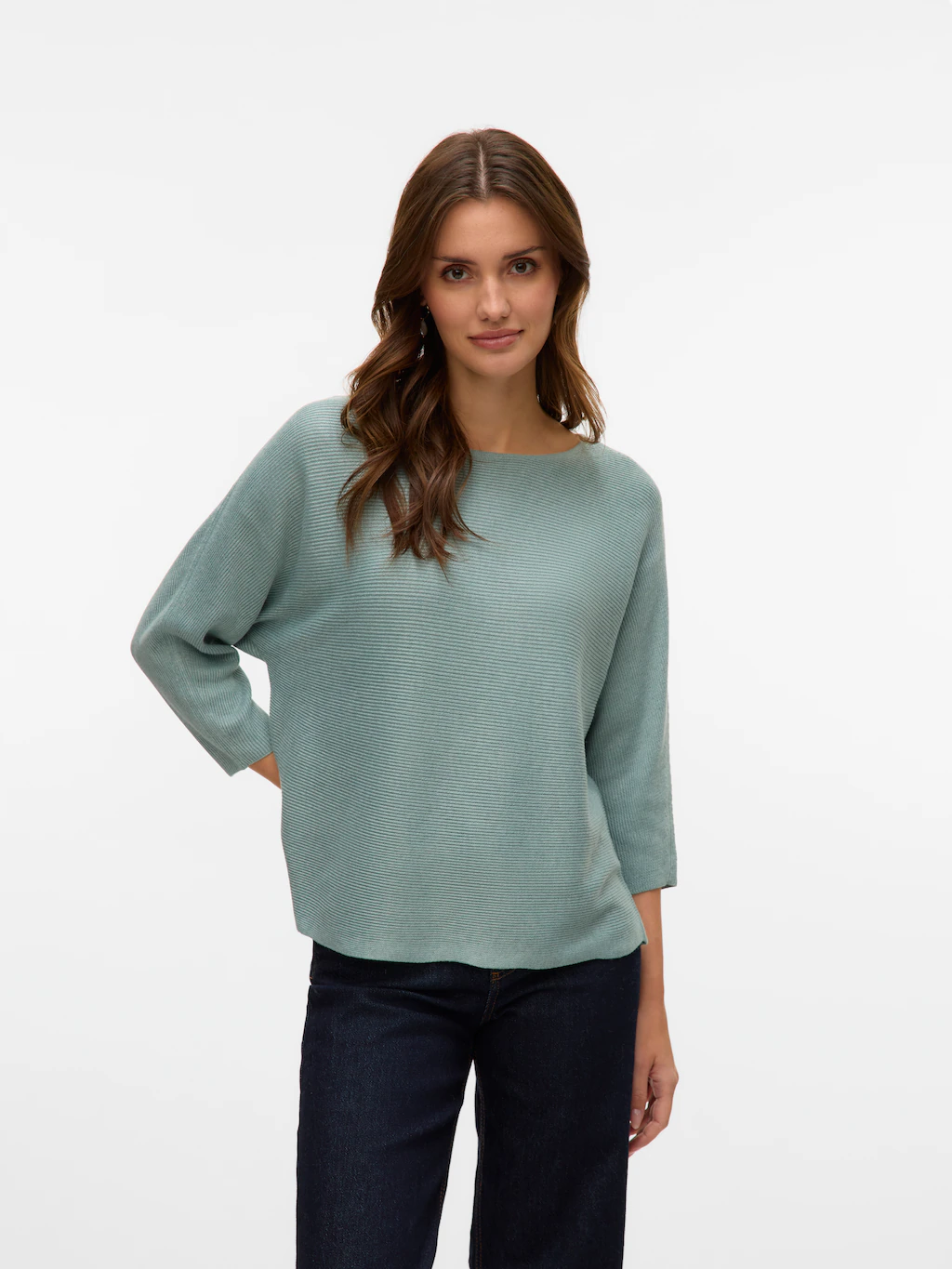 Vero Moda 3/4 Arm-Pullover VMNORA 3/4 BOATNECK BLOUSE NOOS günstig online kaufen