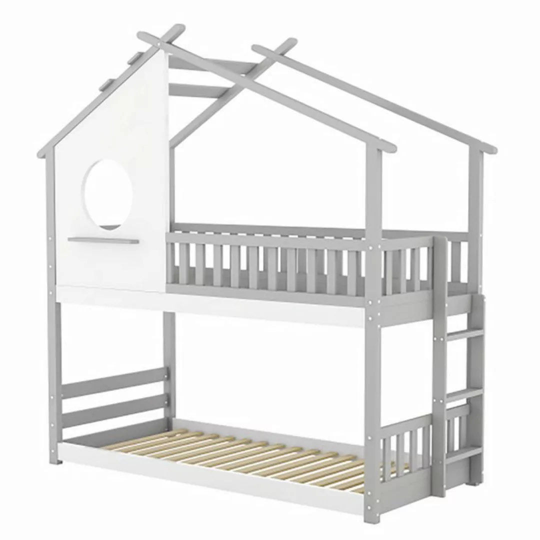 Celya Kinderbett Hausbett, Kinderbett 90x200cm, mit Fallschutz und Barriere günstig online kaufen