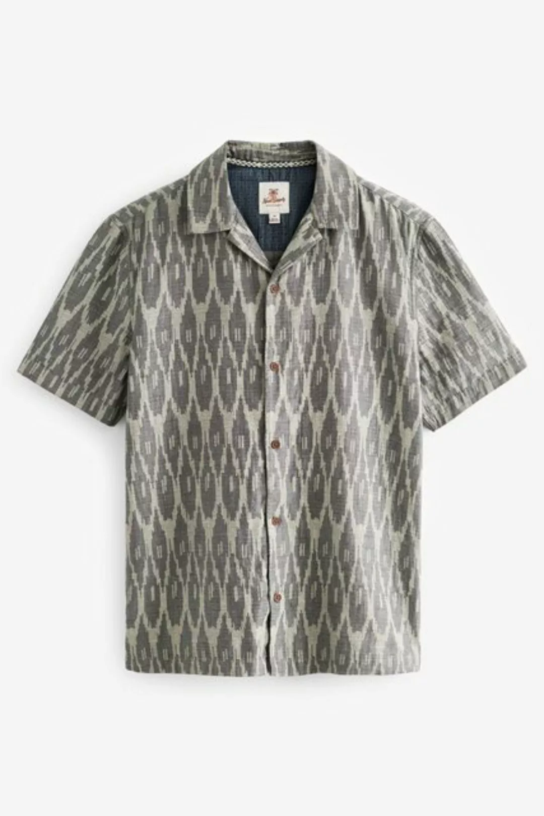 Next Kurzarmhemd Kurzarmhemd mit Struktur und kubanischem Kragen (1-tlg) günstig online kaufen