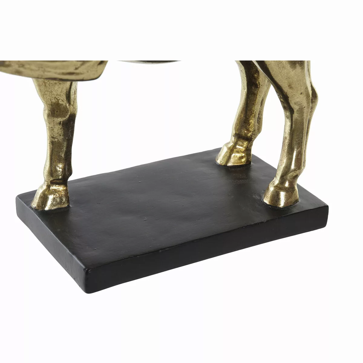Deko-figur Dkd Home Decor Pferd Schwarz Golden Harz (29 X 9 X 25 Cm) günstig online kaufen