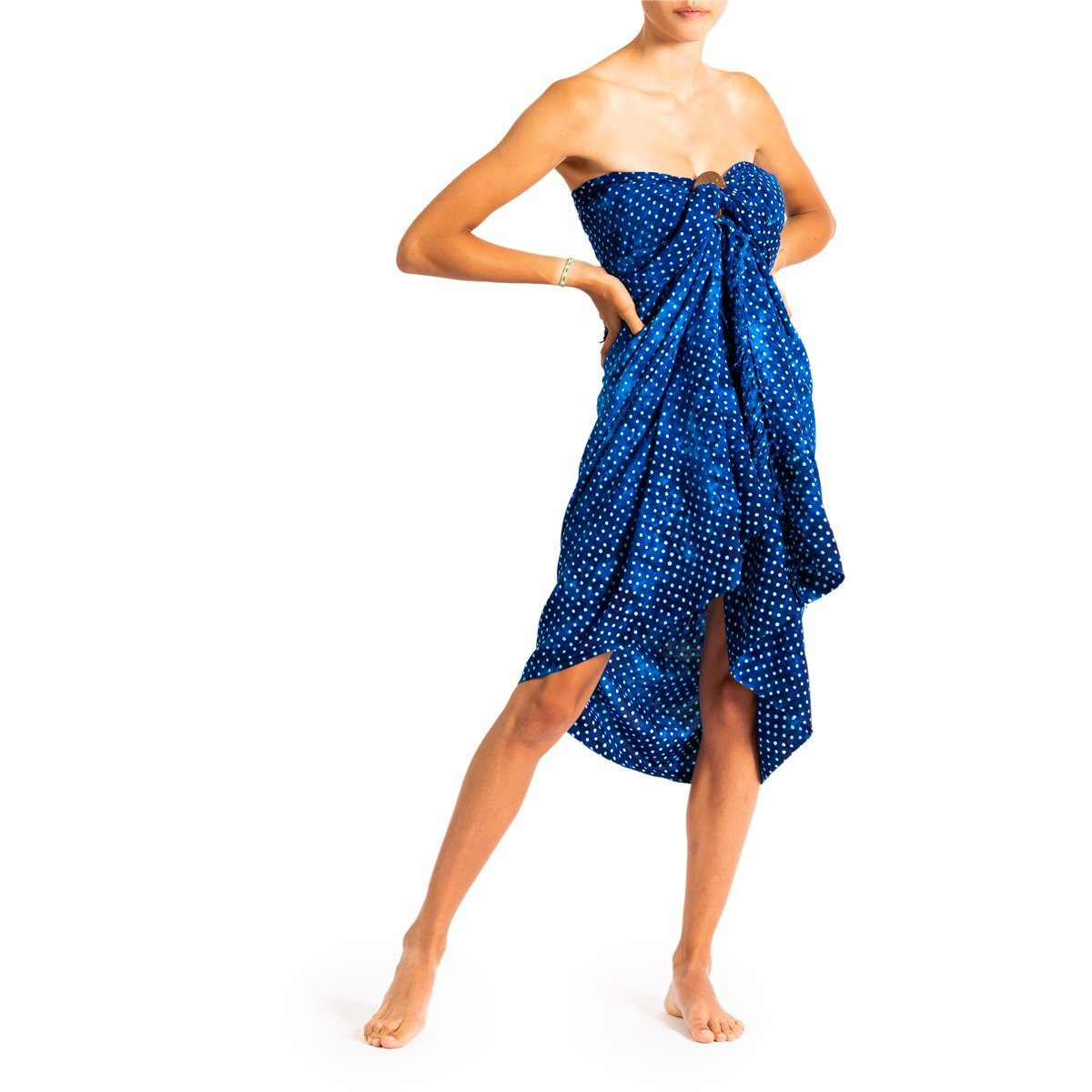 PANASIAM Pareo Sarong Wachsbatik Blautöne aus günstig online kaufen