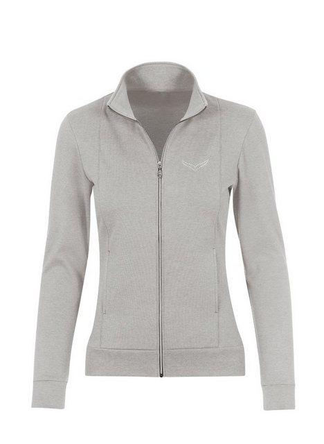 Trigema Sweatjacke TRIGEMA Jacke veredelt mit Kristallsteinen (1-tlg) günstig online kaufen