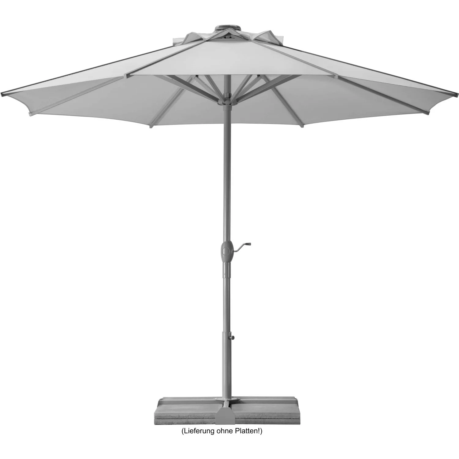 Schneider Sonnenschirm Rooftop Silbergrau Ø 350 cm günstig online kaufen