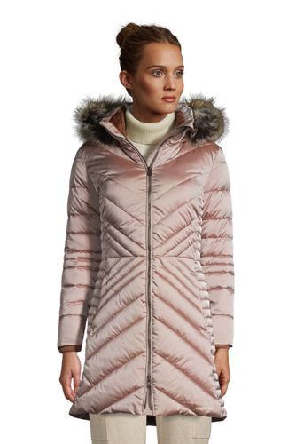 Warmer Wintermantel THERMOPLUME, Damen, Größe: S Normal, Braun, Polyester, günstig online kaufen