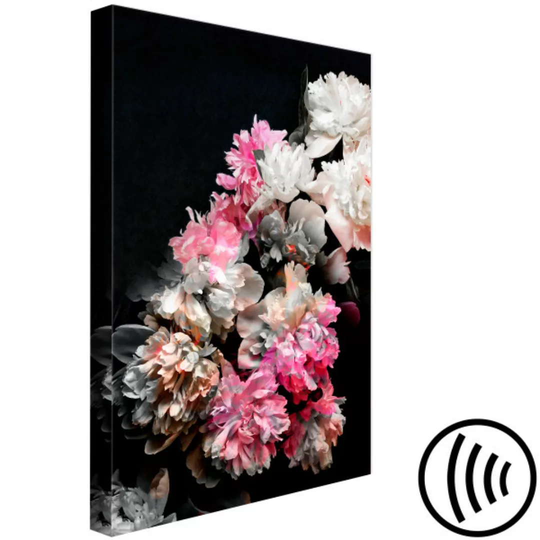 Bild auf Leinwand Bouquet in the Dark (1 Part) Vertical XXL günstig online kaufen