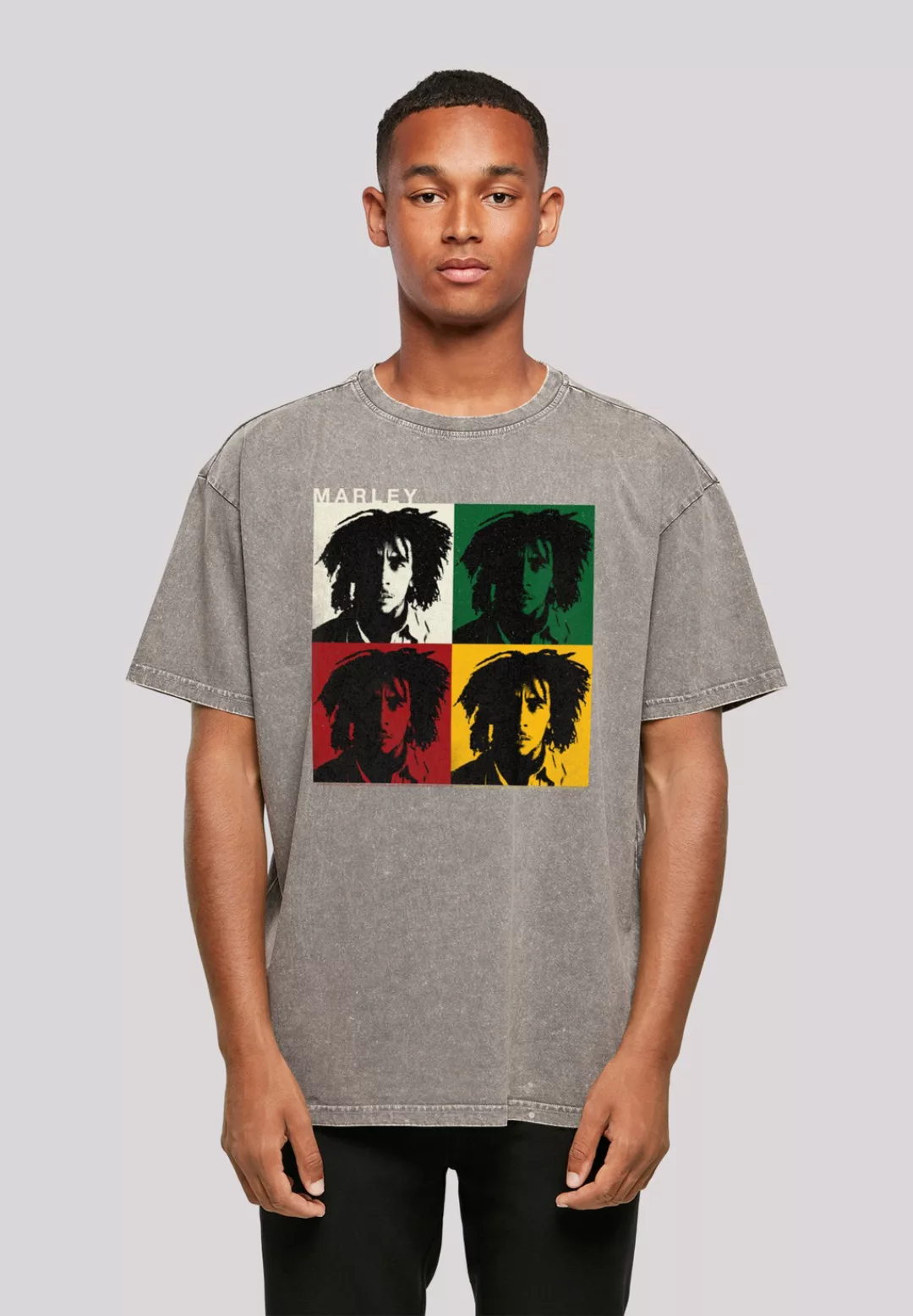 F4NT4STIC T-Shirt "Bob Marley Colour Blocks", Premium Qualität günstig online kaufen