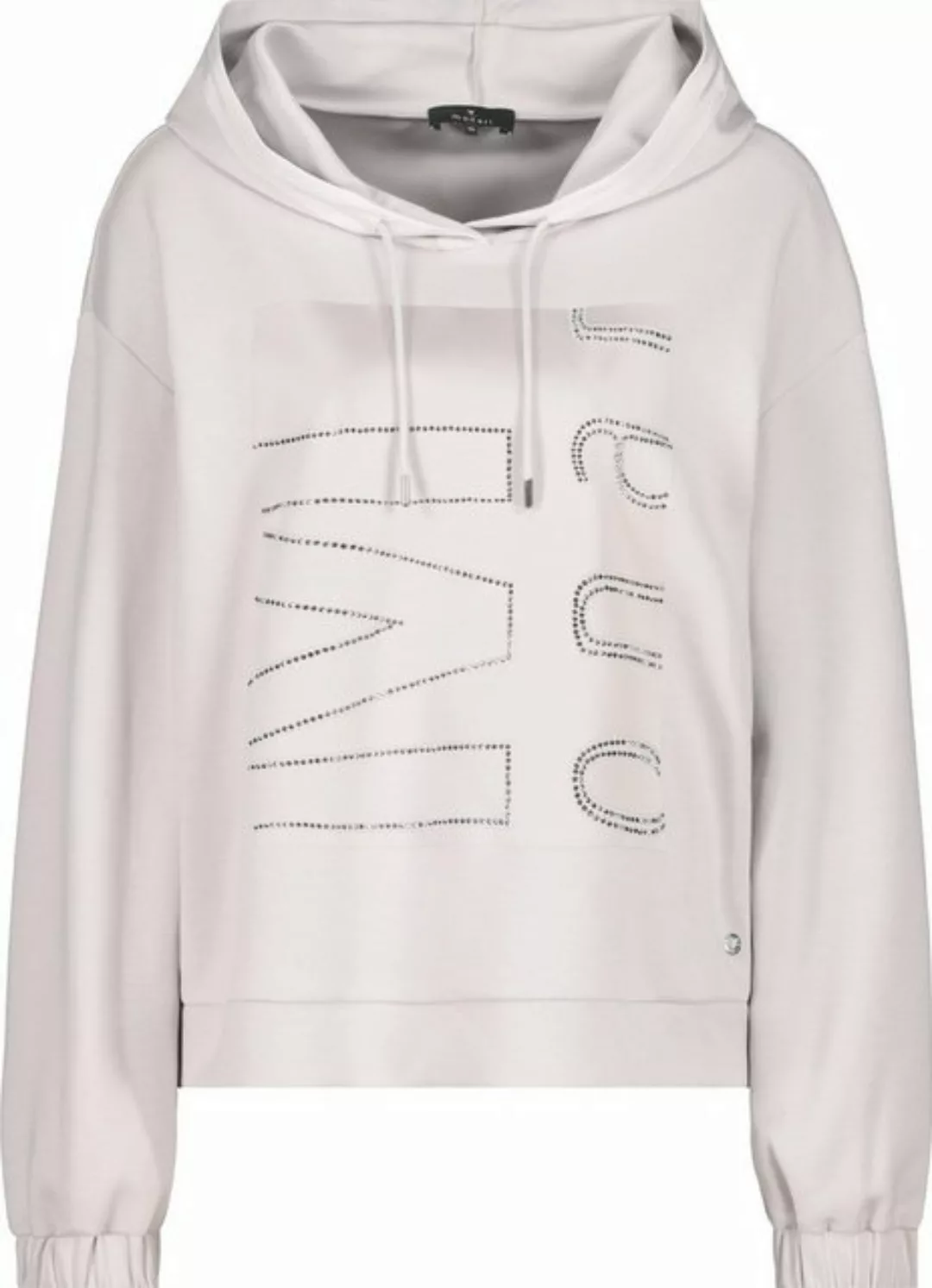 Monari Kapuzensweatshirt "Sweatshirt Satindruck + Schmuck" günstig online kaufen