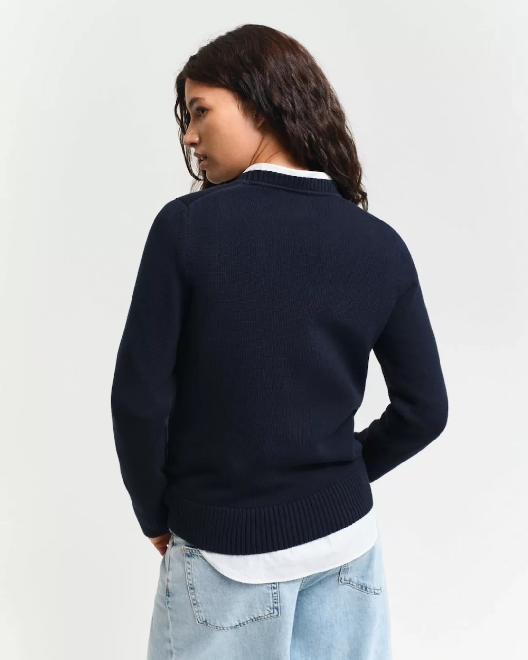 Gant Strickpullover CLASSIC COTTON C-NECK günstig online kaufen