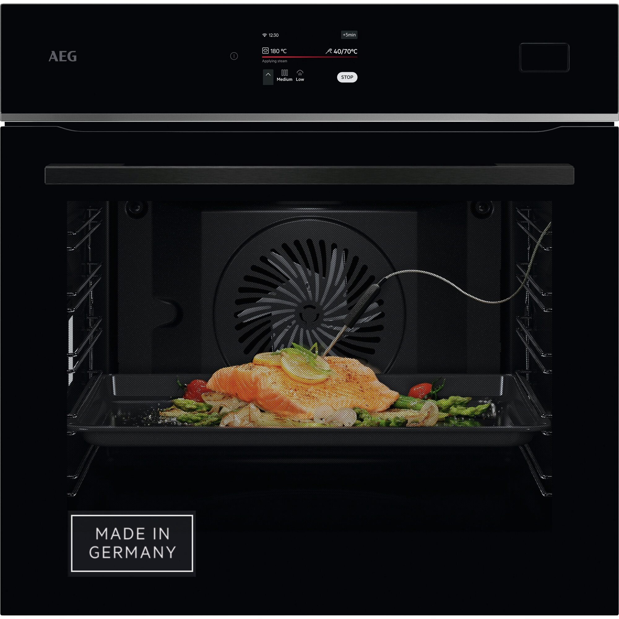 AEG Einbaubackofen Serie 8000 »TB8SB72WAB«, KI-Kochassistent, 100% Dampfgar günstig online kaufen