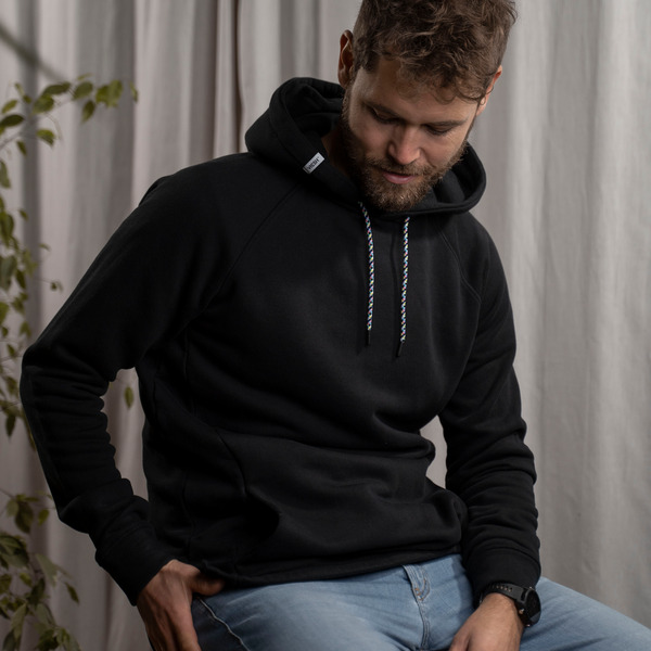 Vridolin - Hoodie Aus Tencel-mix, Schwarz günstig online kaufen