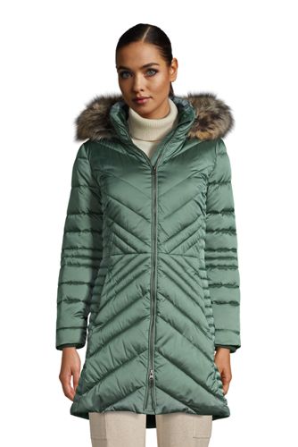 Warmer Wintermantel THERMOPLUME, Damen, Größe: L Normal, Grün, Polyester, b günstig online kaufen