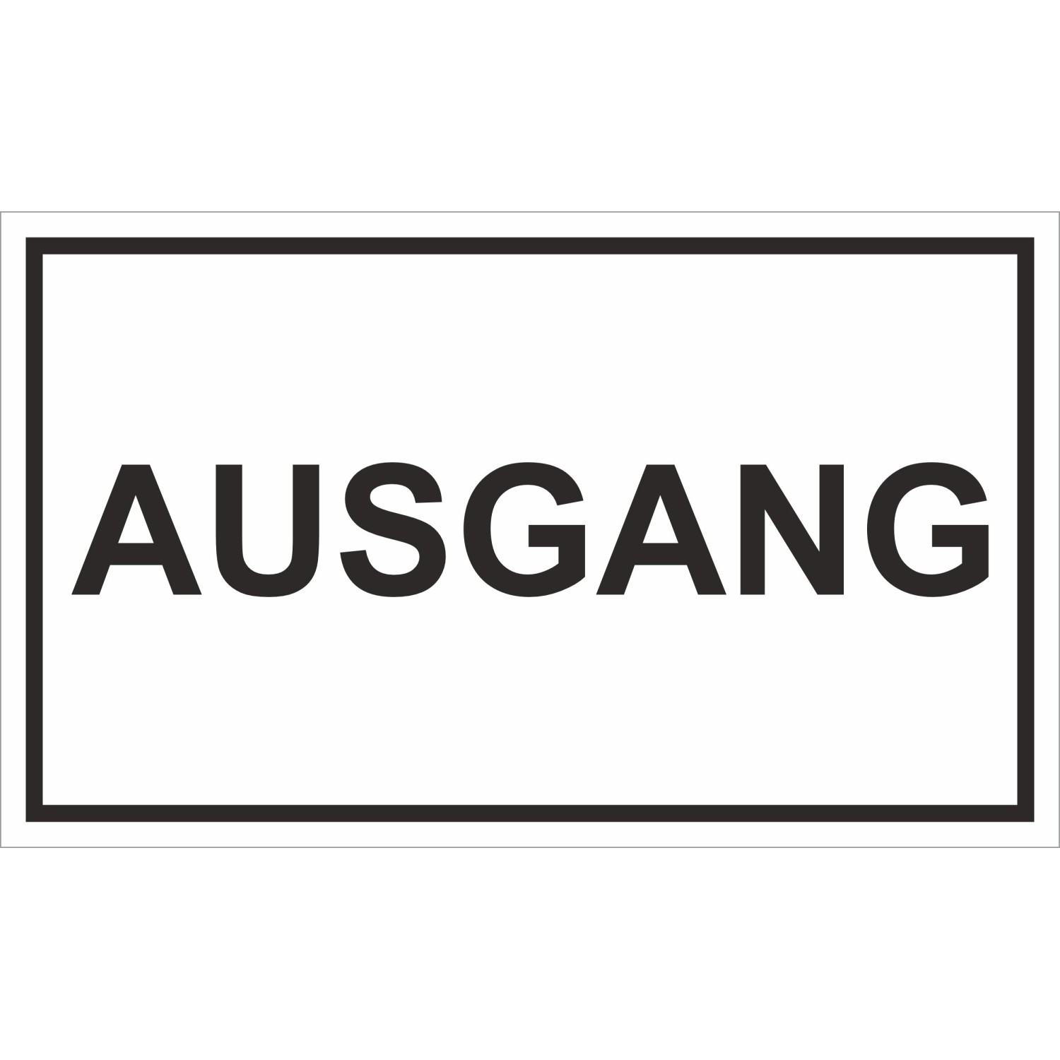 Warn- und Hinweissschild Ausgang 25 cm x 15 cm PST günstig online kaufen