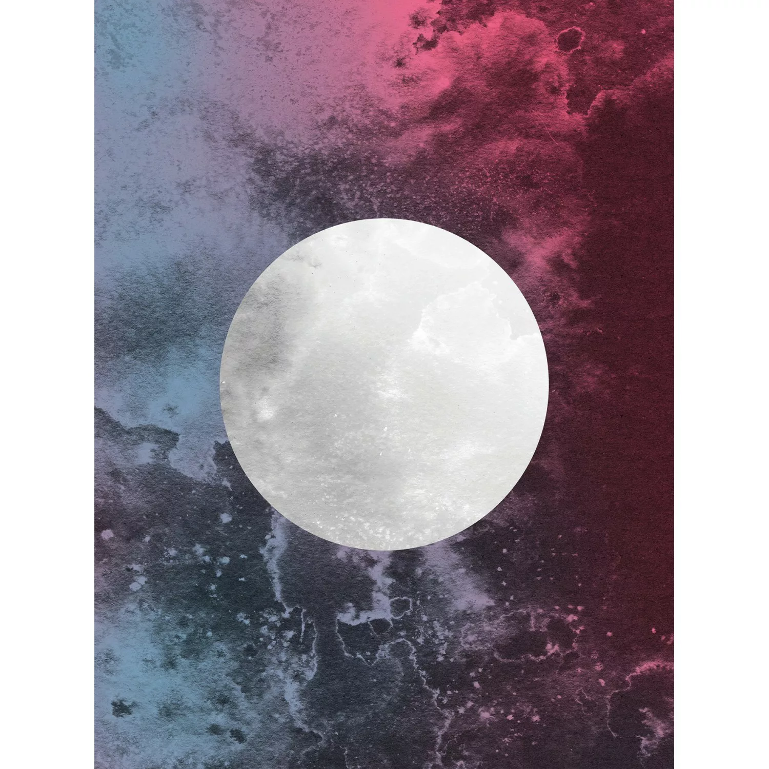 Komar Poster »Solum Luna«, Abstrakt, (1 St.), Kinderzimmer, Schlafzimmer, W günstig online kaufen