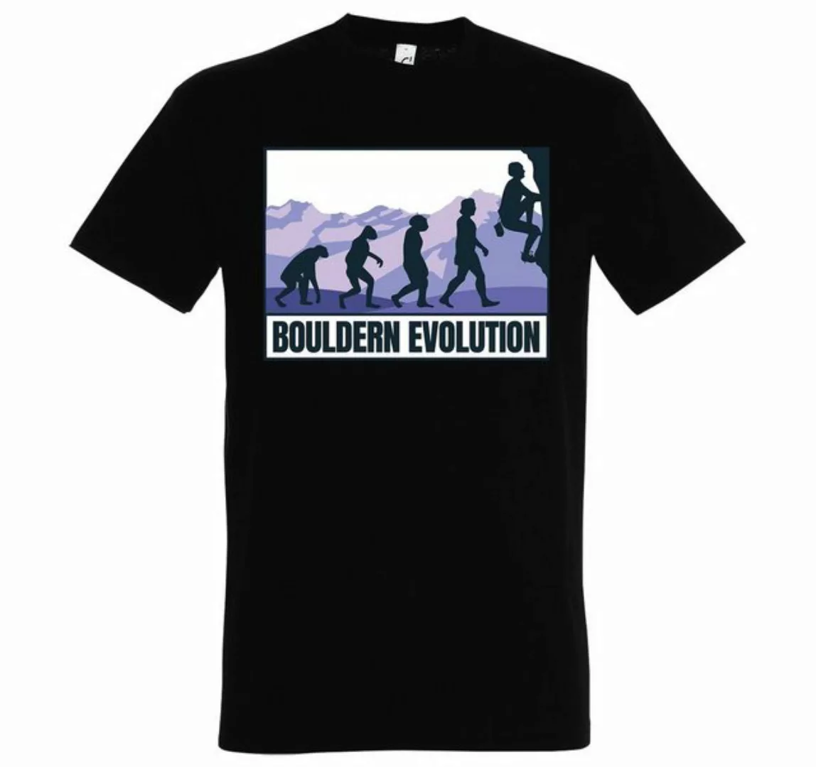 Youth Designz T-Shirt Bouldern Evolution Herren Shirt mit trendigem Frontpr günstig online kaufen