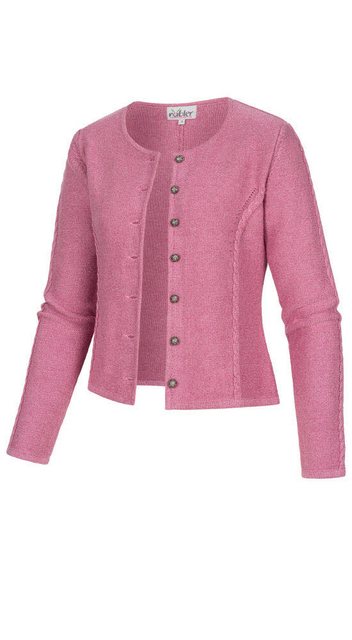 Nübler Trachtenstrickjacke Strickjacke Amira in Rosa von Nübler günstig online kaufen