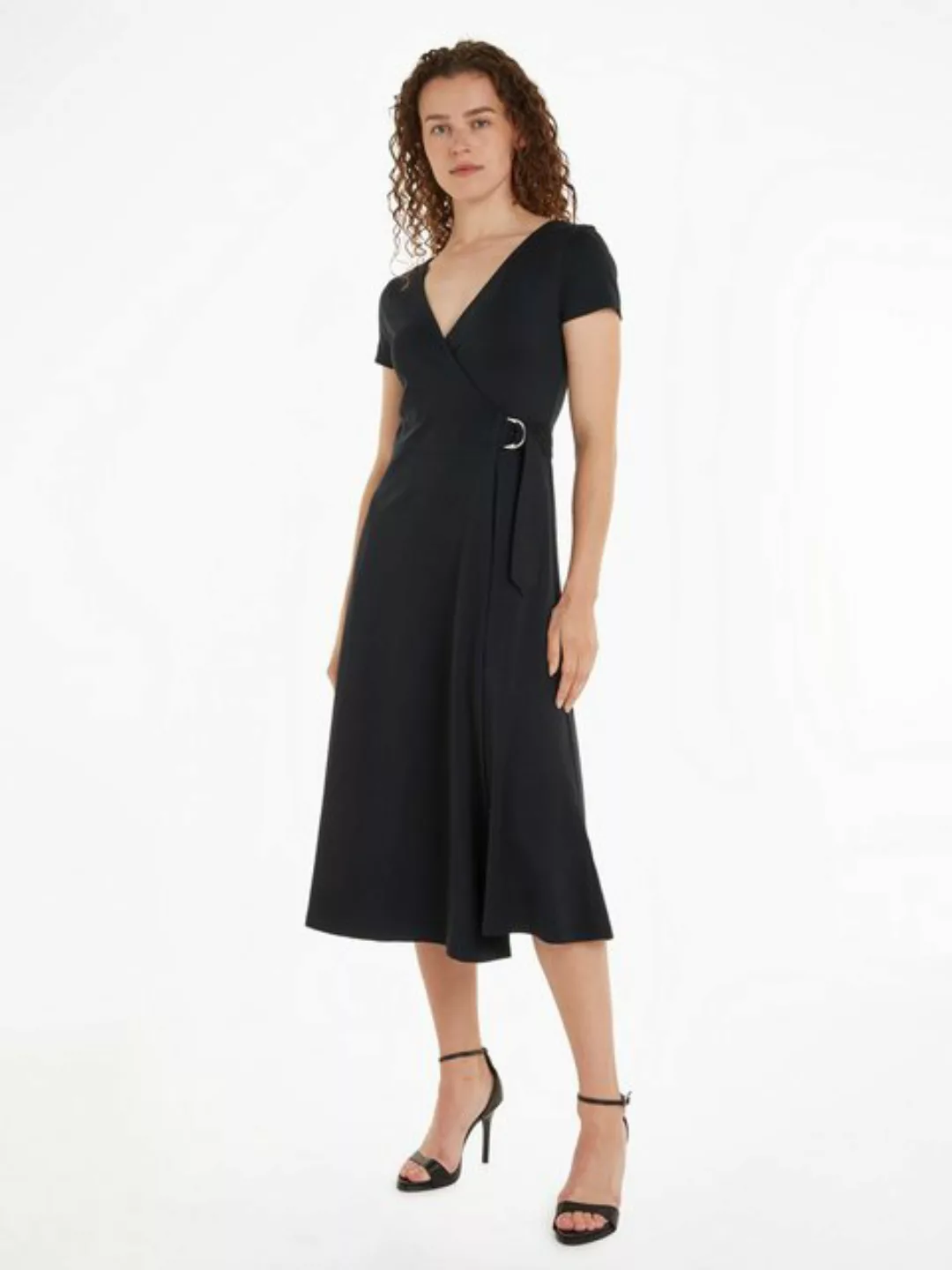 Tommy Hilfiger Wickelkleid UTILITY WRAP MIDI DRS SS mit verstellbarem Gürte günstig online kaufen