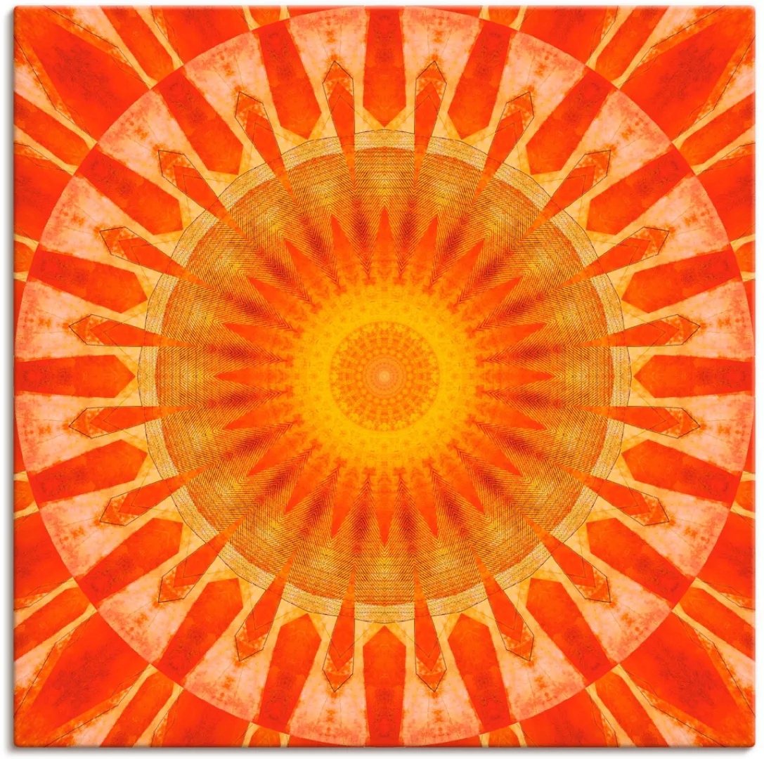 Artland Wandbild "Mandala Sonnenuntergang", klassische Fantasie, (1 St.), a günstig online kaufen