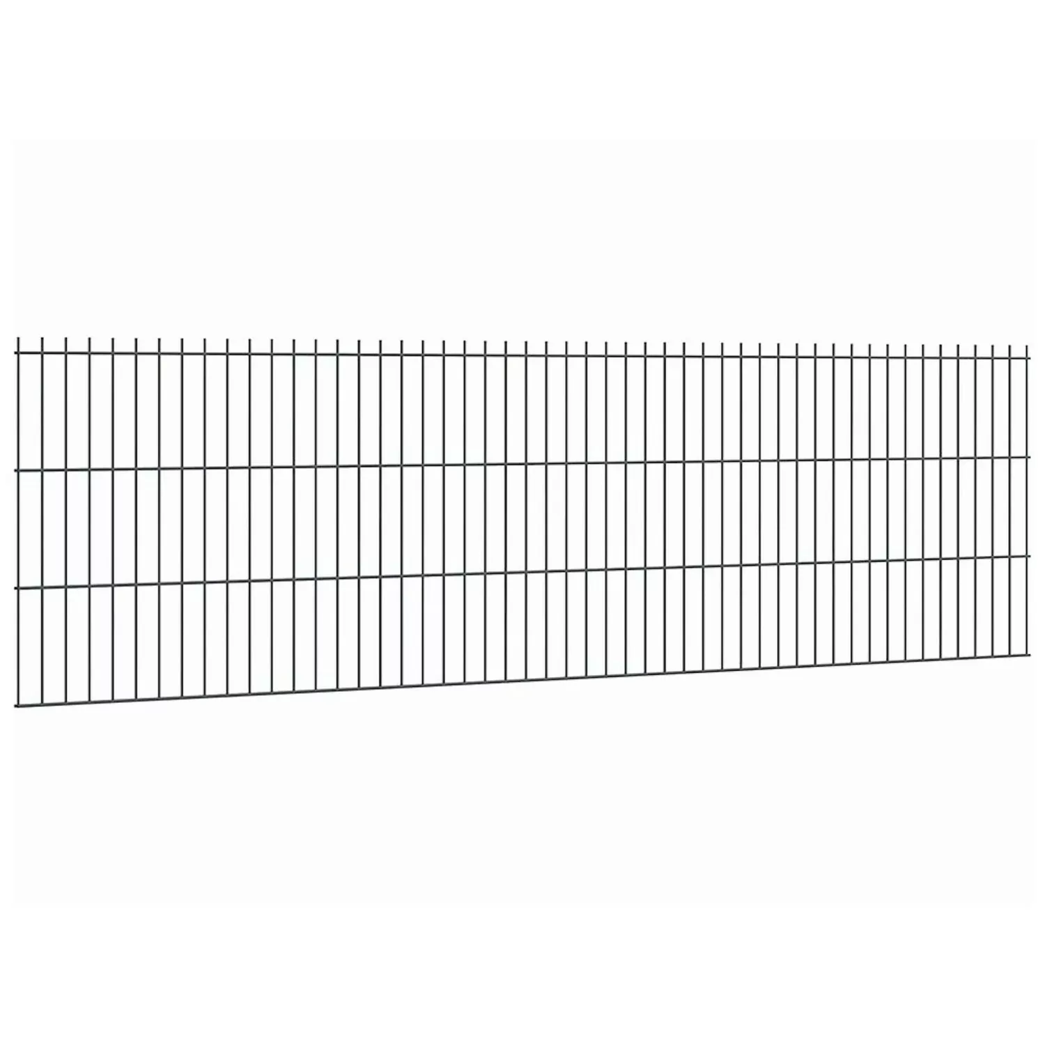 Doppelstabmattenzaun Stärke 6/5/6 Anthrazit 63 x 251 cm günstig online kaufen