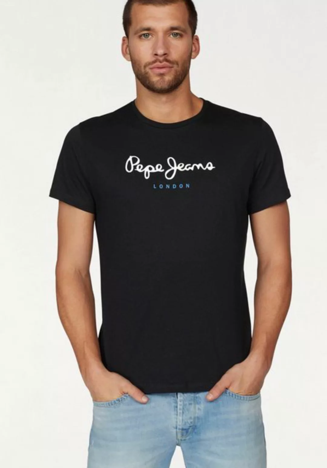 Pepe Jeans Herren Rundhals T-Shirt EGGO N - Regular Fit günstig online kaufen