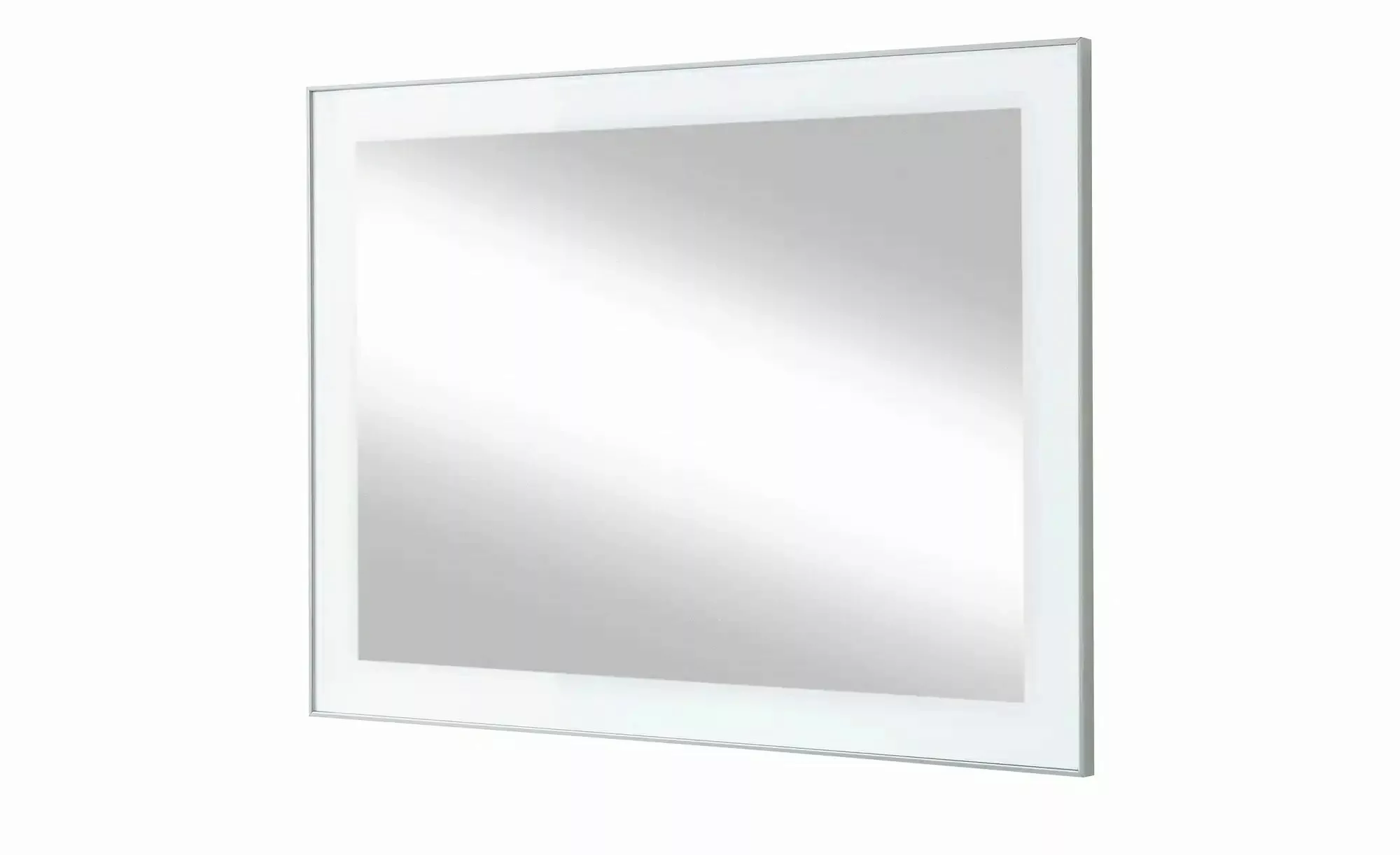 Spiegel 80 x 60 cm Duna ¦ weiß ¦ Glas,Aluminium,Holzwerkstoff ¦ Maße (cm): günstig online kaufen