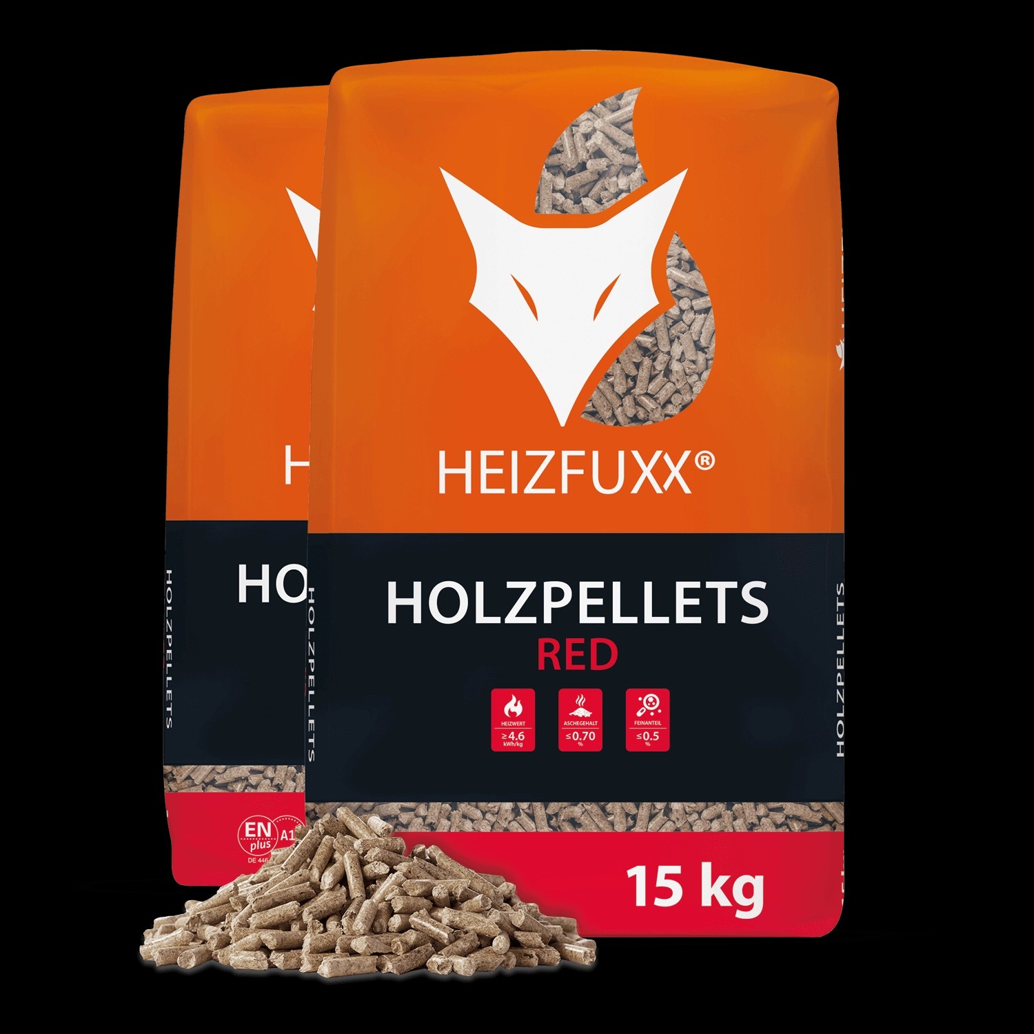 Heizfuxx Holzpellets Red 15kg x 2 Sack 30kg günstig online kaufen