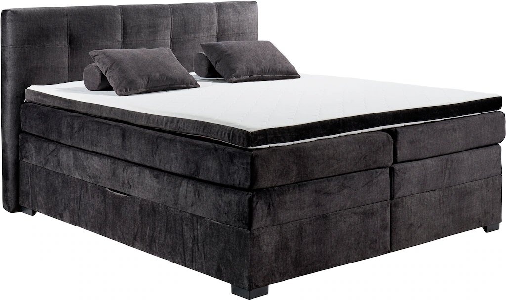 ED EXCITING DESIGN Boxspringbett "Fanes mit Komforteinstiegshöhe von 73cm", günstig online kaufen