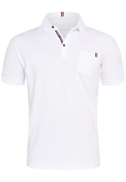 Rello & Reese Poloshirt RRGALENA Herren Kurzarm Polo-Hemd T-Shirt in Piqué- günstig online kaufen