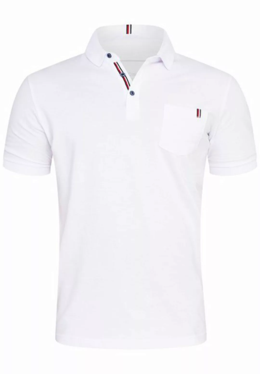 Rello & Reese Poloshirt RRGALENA Herren Kurzarm Polo-Hemd T-Shirt in Piqué- günstig online kaufen