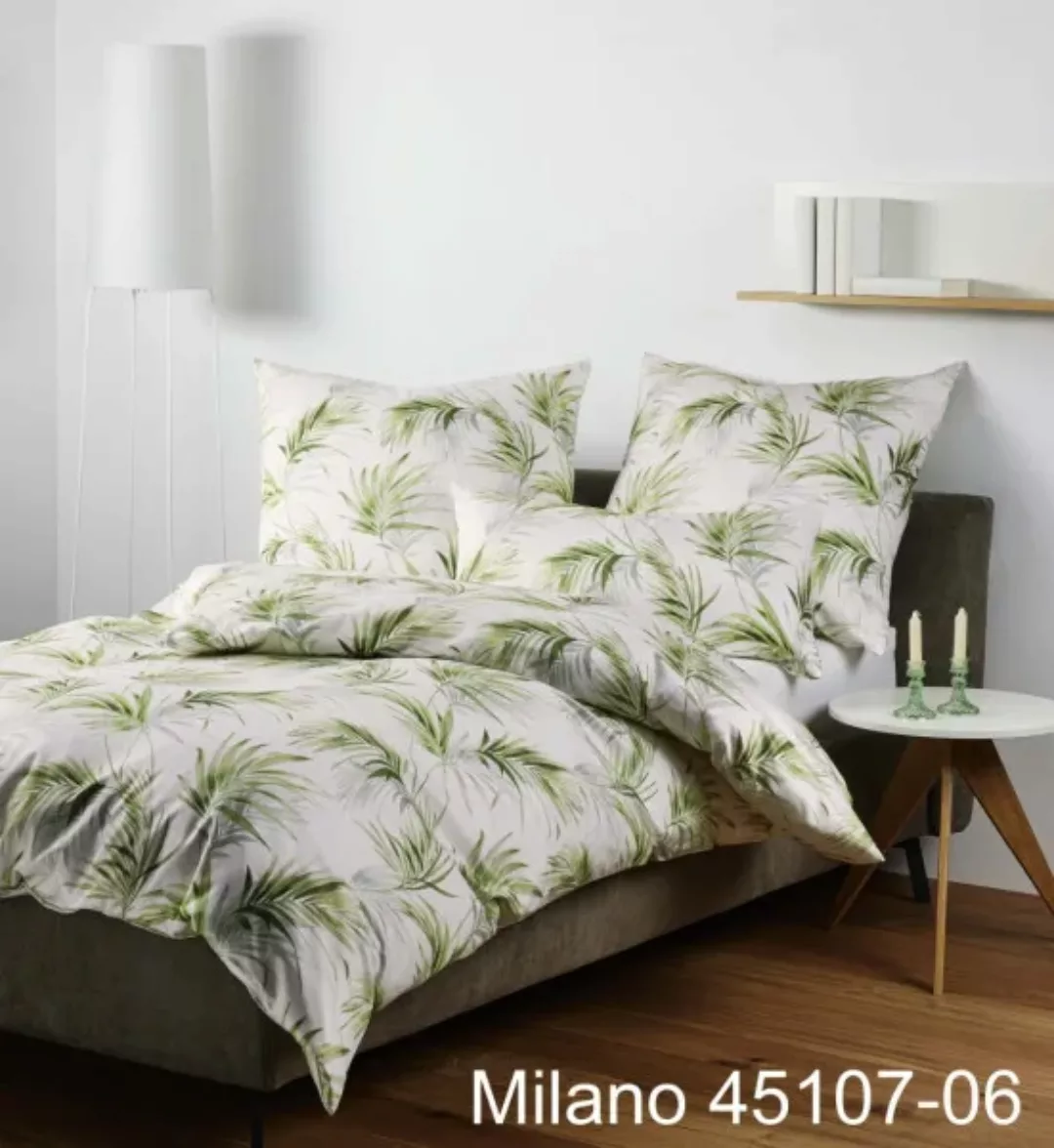 Janine Janine Mako-Satin Bettwäsche MILANO 45107 grün Größe:  40x80 cm günstig online kaufen