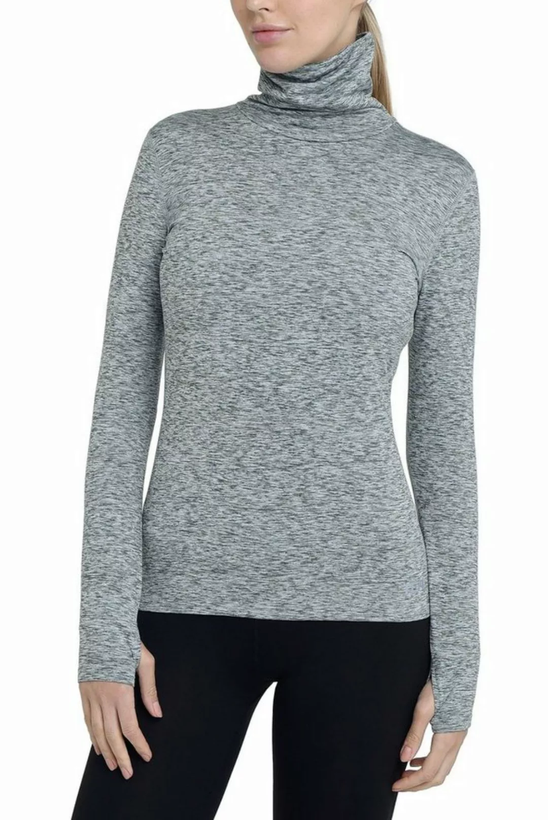 TCA Langarmshirt TCA Damen Winter Laufshirt Langarm mit Reißverschluss - He günstig online kaufen