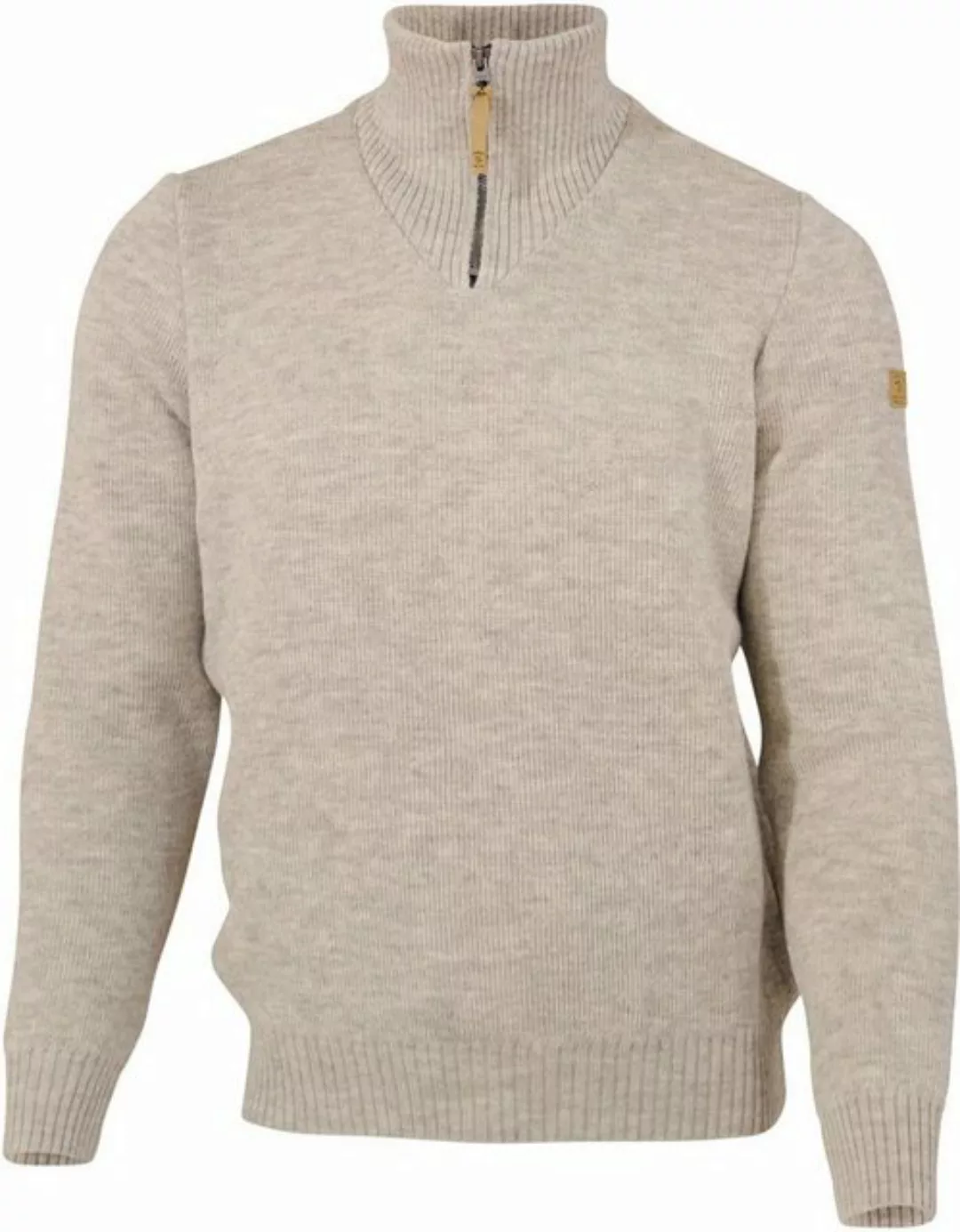 Ivanhoe of Sweden Wollpullover mit Kragen & Reißverschluss Herren NLS Elm 1 günstig online kaufen