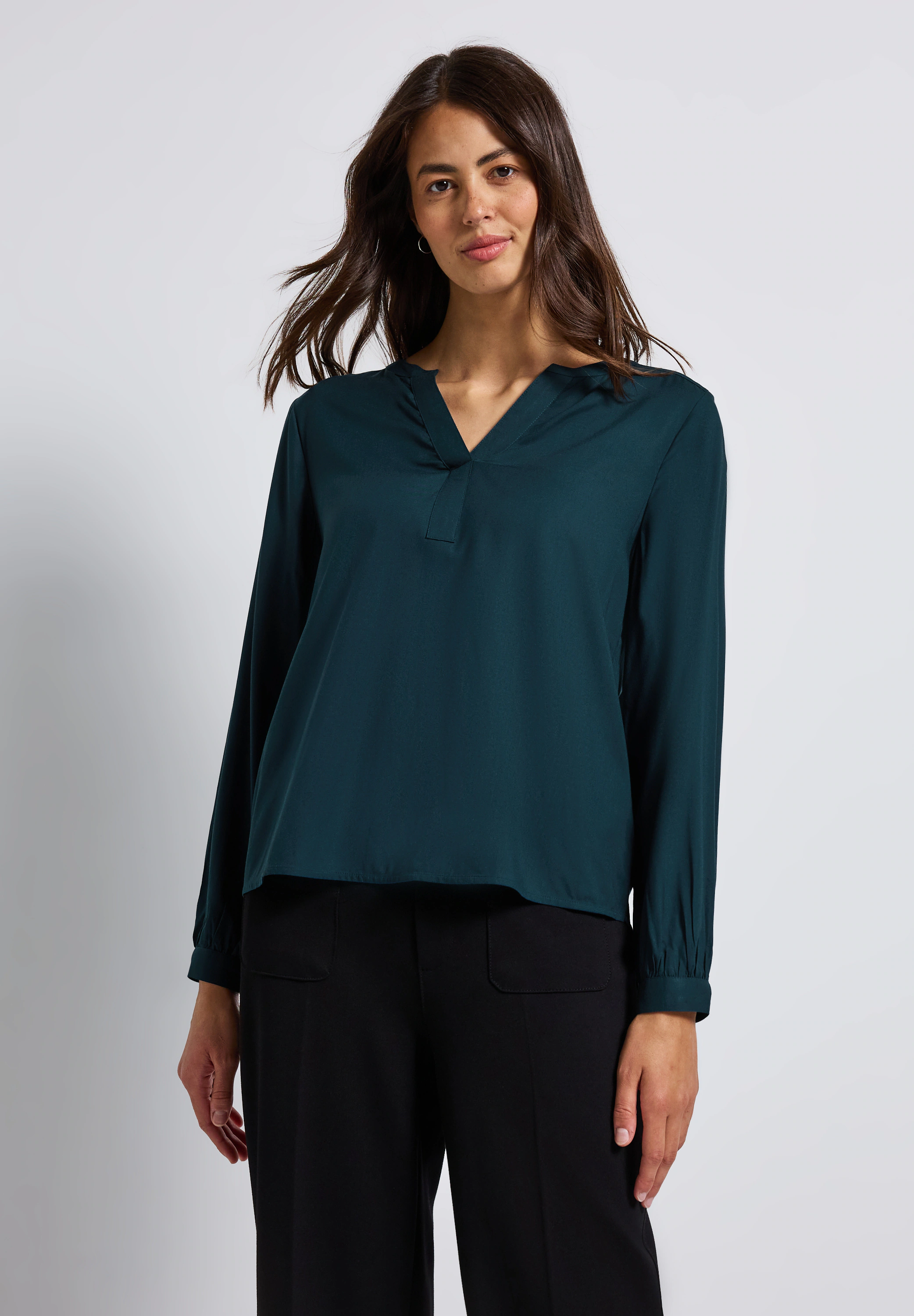 STREET ONE Langarmbluse, aus softer Viskose günstig online kaufen