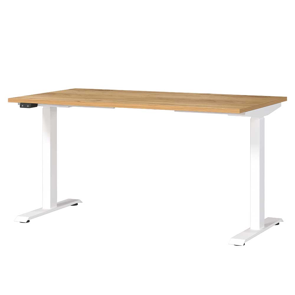 Höhenverstellbarer Schreibtisch Büroschreibtisch Made in Germany - 80 cm ti günstig online kaufen