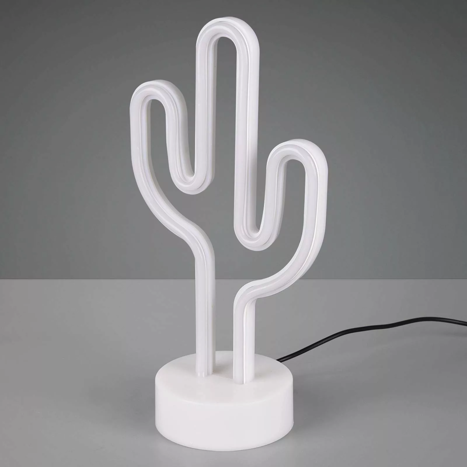 Reality LED Tischleuchte Cactus 29,6 cm x 14,3 cm x 8,5 cm Weiß günstig online kaufen