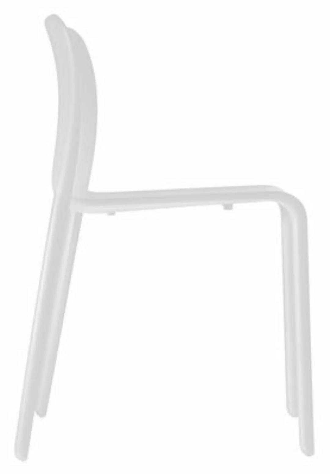 Stapelbarer Stuhl First Chair plastikmaterial weiß - Magis - Weiß günstig online kaufen