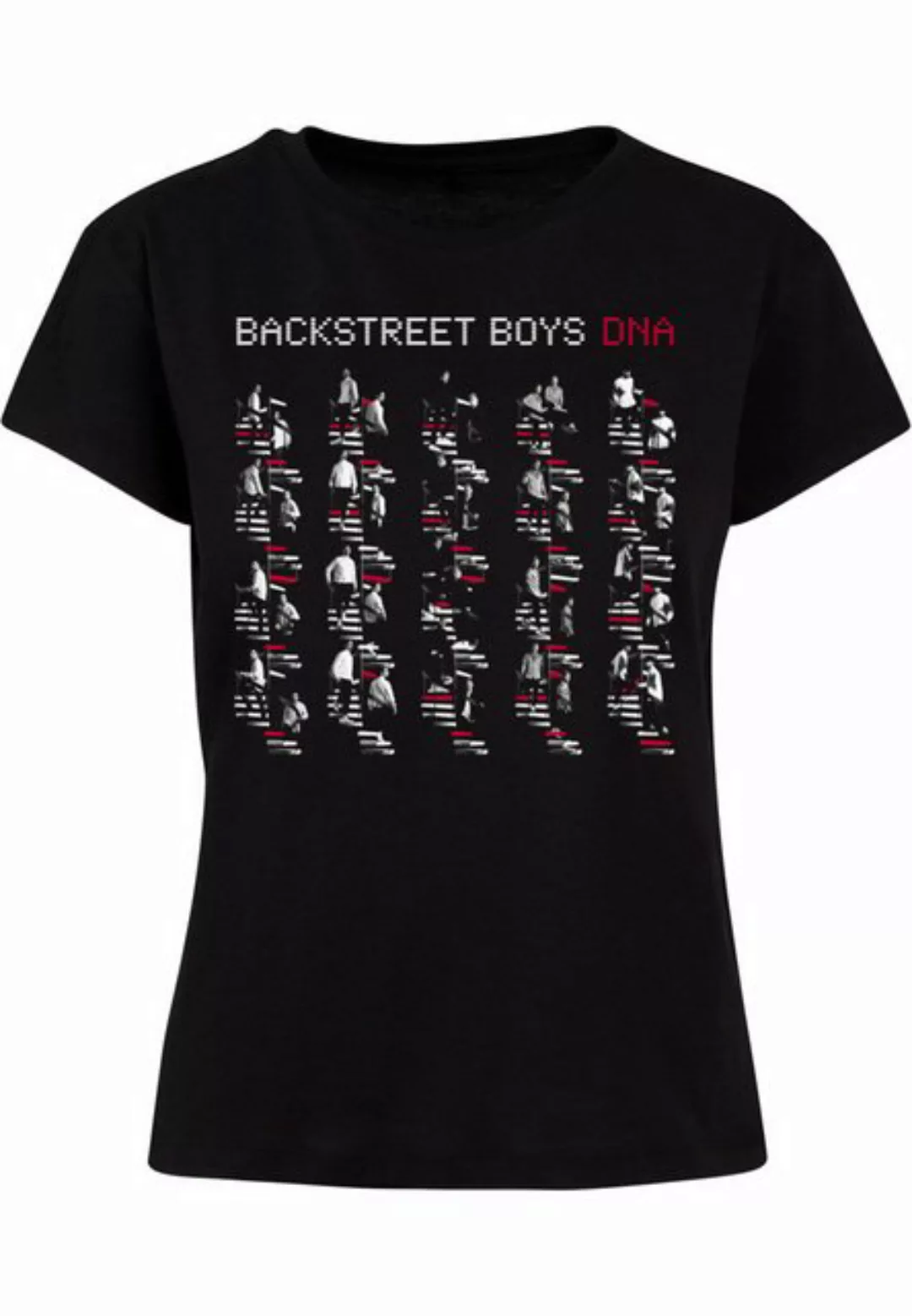 Merchcode T-Shirt Merchcode Damen Ladies Backstreet Boys - DNA Album Red Bo günstig online kaufen