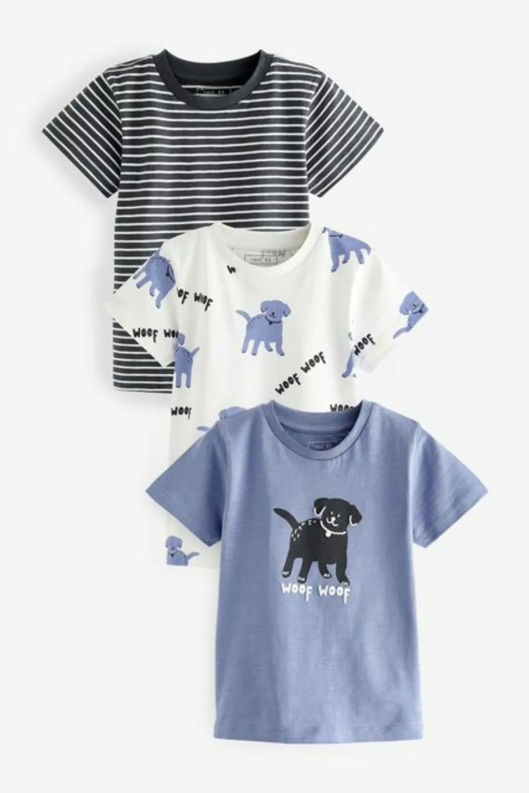 Next T-Shirt Kurzärmelige T-Shirts im Animal-Print, 3er-Pack (3-tlg) günstig online kaufen