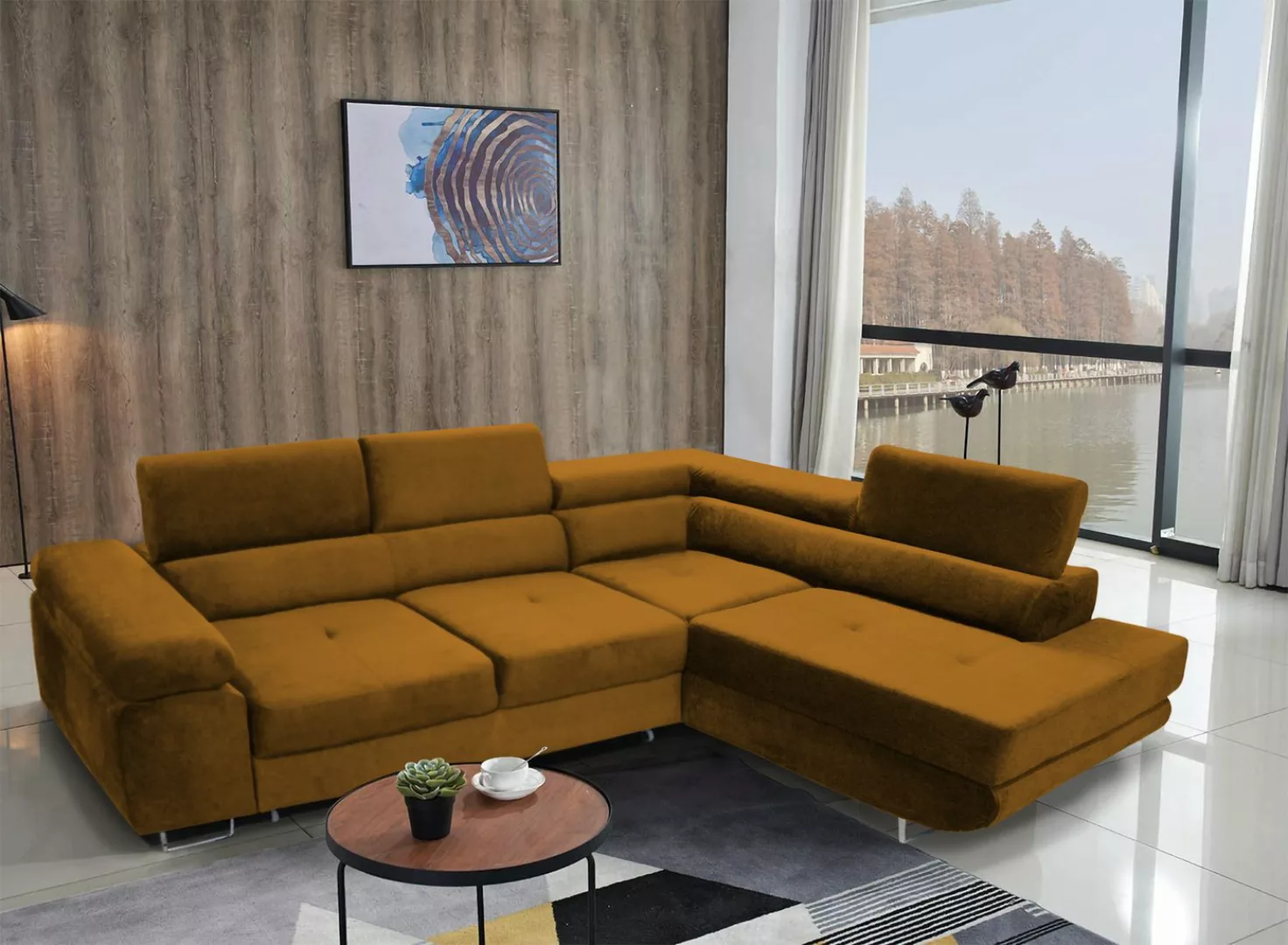 ALTDECOR Ecksofa ANT-L, Couch mit Schlaffunktion, Wohnzimmer - Wohnlandscha günstig online kaufen