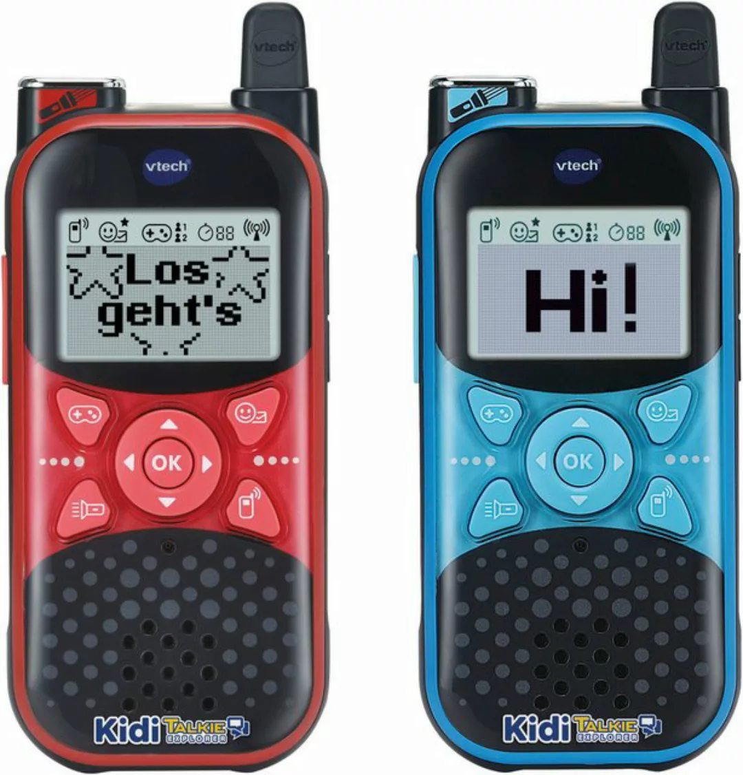 Vtech® Walkie Talkie KidiTalkie Explorer, (Set, 2-St), mit Taschenlampe günstig online kaufen