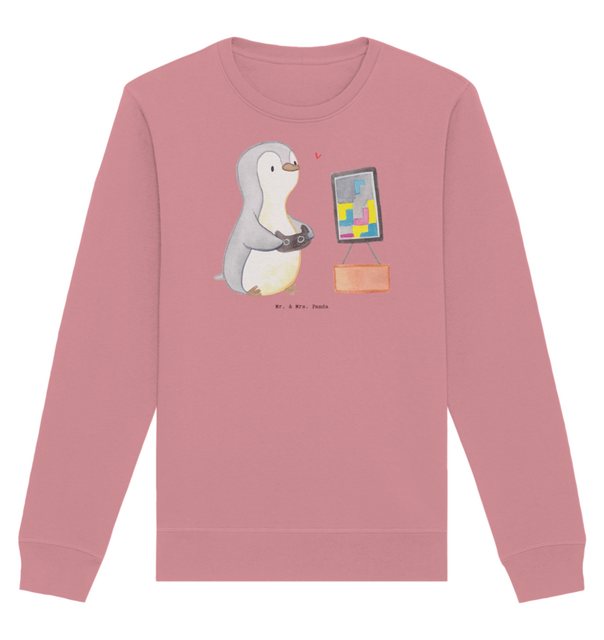 Mr. & Mrs. Panda Longpullover Größe XXL Pinguin Zocken - Canyon Pink - Gesc günstig online kaufen