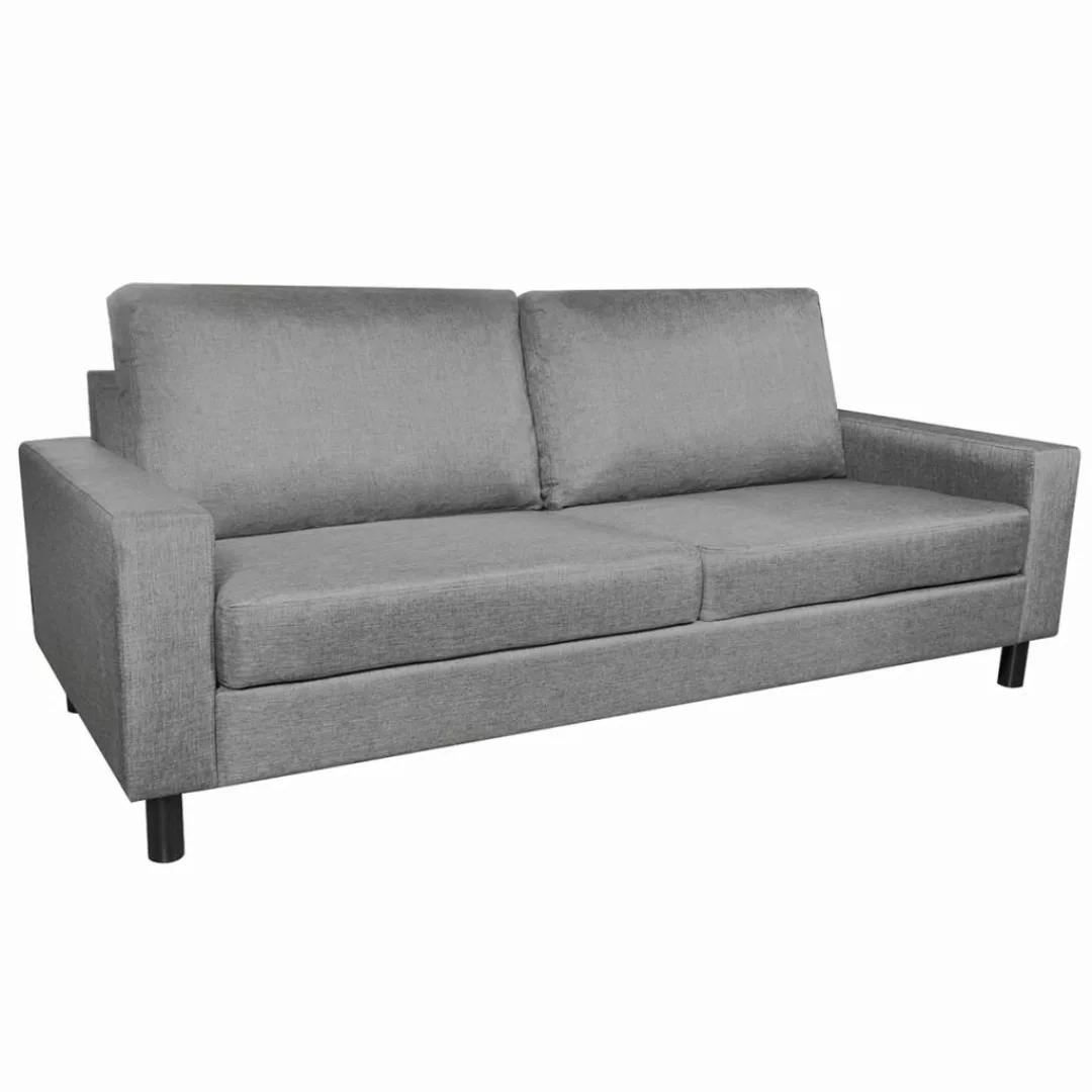 3-sitzer-sofa Hellgrau Stoff günstig online kaufen