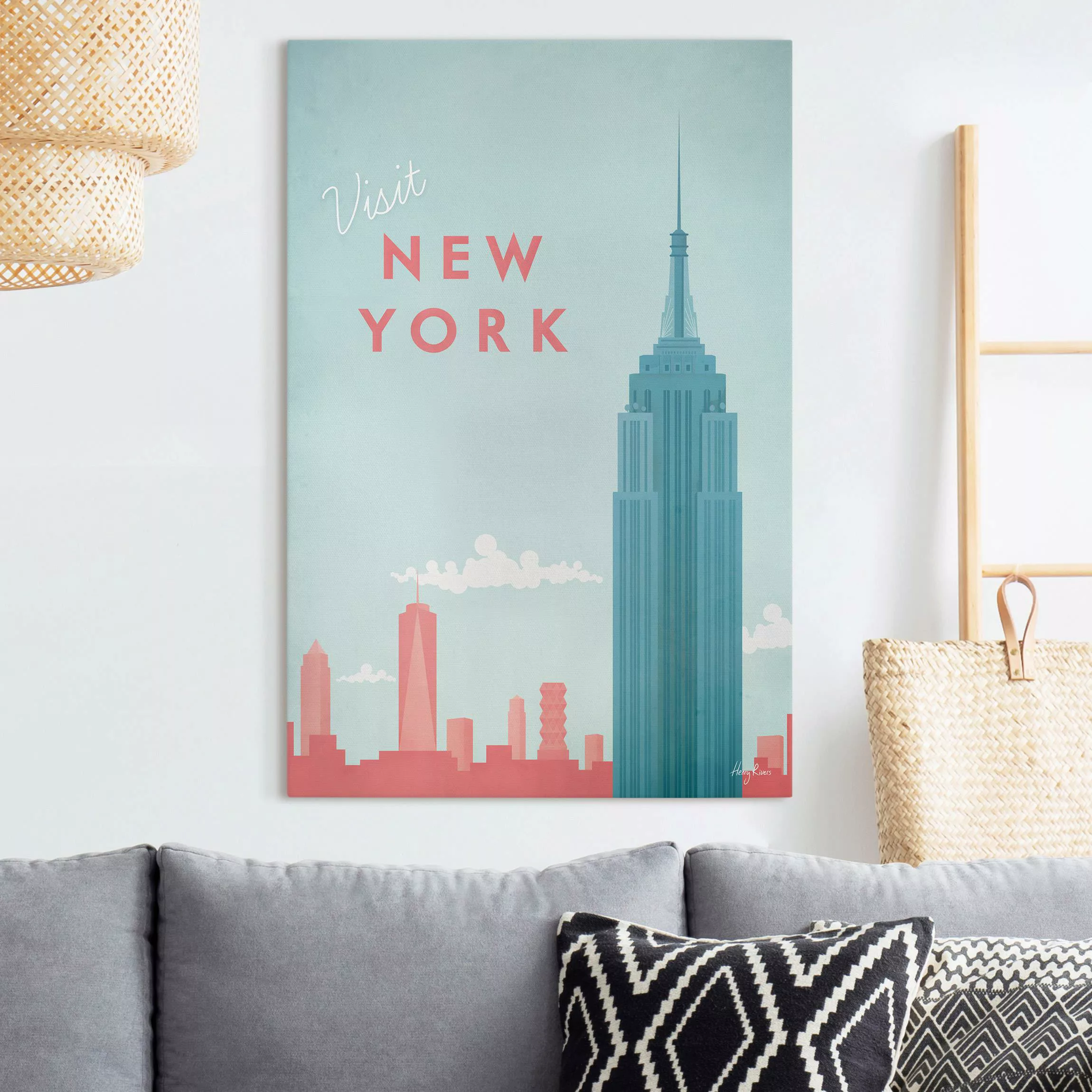 Leinwandbild Reiseposter - New York günstig online kaufen