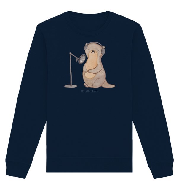 Mr. & Mrs. Panda Longpullover Größe XXL Otter Podcast aufnehmen - French Na günstig online kaufen