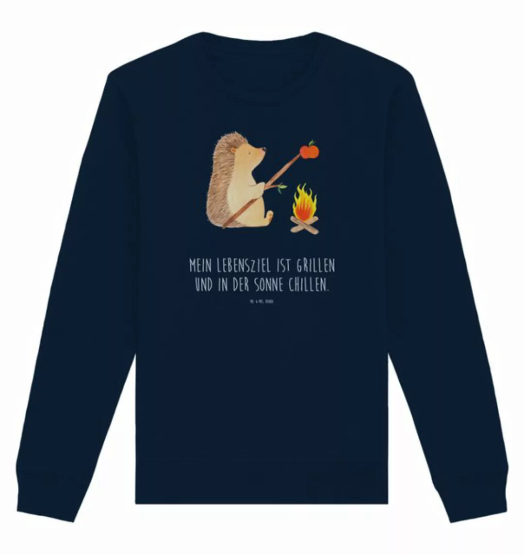 Mr. & Mrs. Panda Longpullover Größe M Igel Grillen - French Navy - Geschenk günstig online kaufen