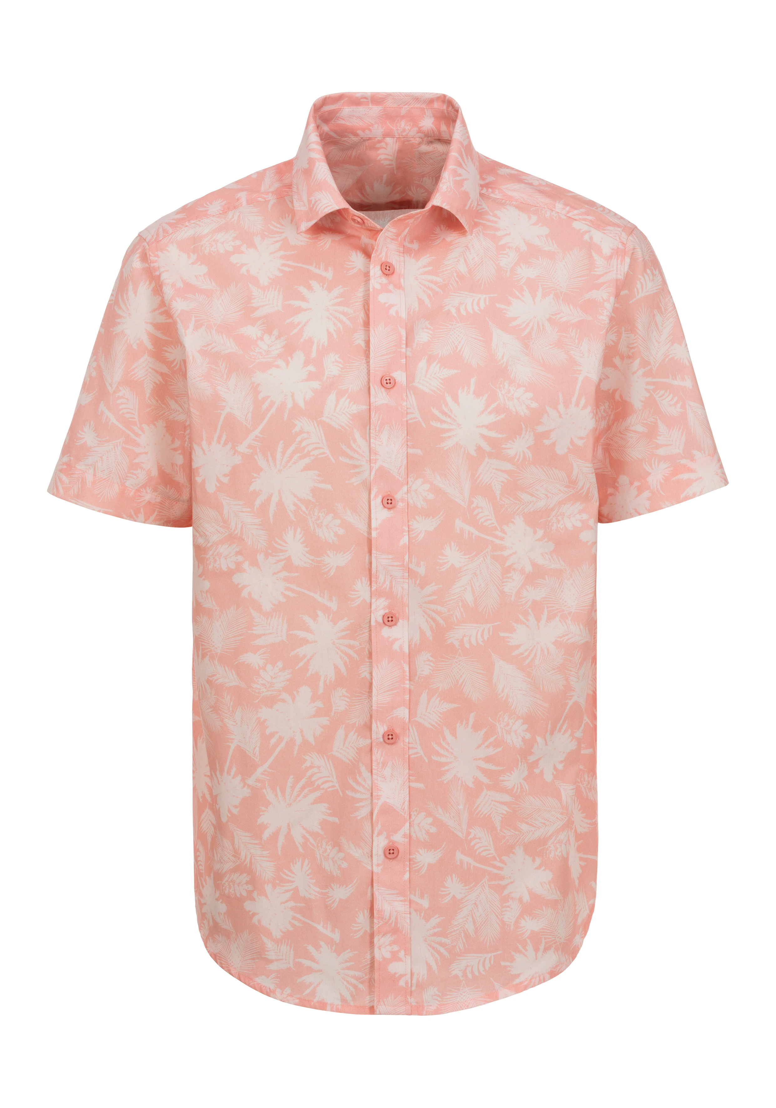 Beachtime Hawaiihemd "Regular fit", Kurzarm, Freizeithemd mit Palmenprint, günstig online kaufen
