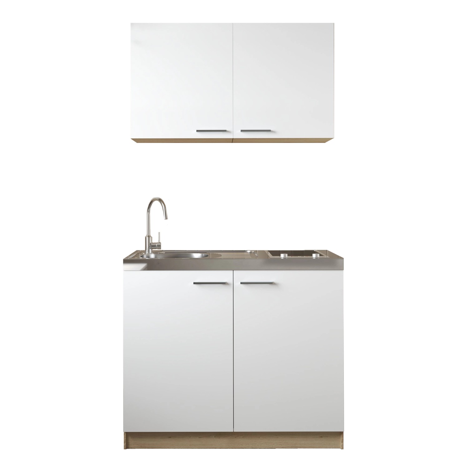Respekta Küchenmöbel-Set 4 Merle 100 cm Weiß günstig online kaufen