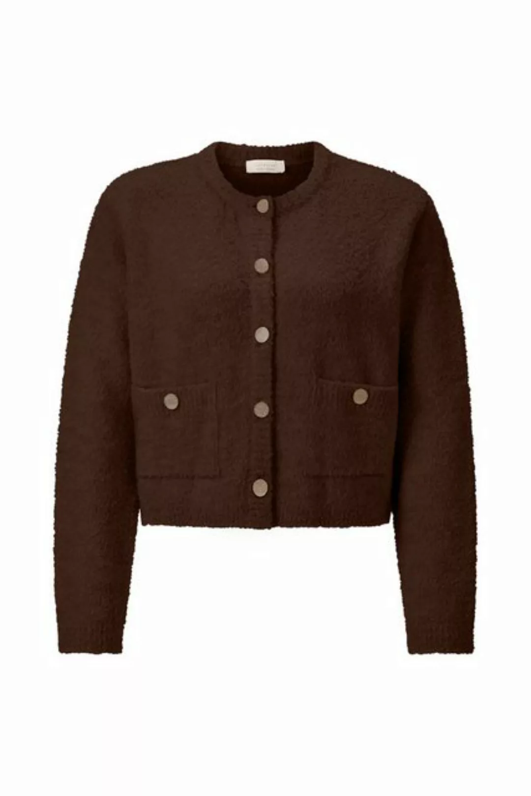 Rich & Royal Cardigan, mit edlen Statement-Knöpfen, Bouclé Garn günstig online kaufen