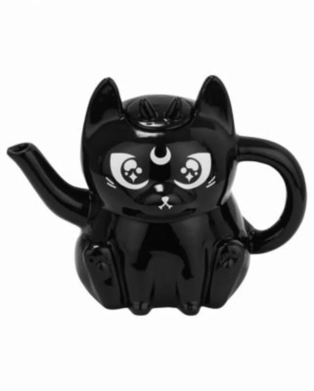Kittea Katzenmotiv Teekanne von KILLSTAR Tassen schwarz günstig online kaufen