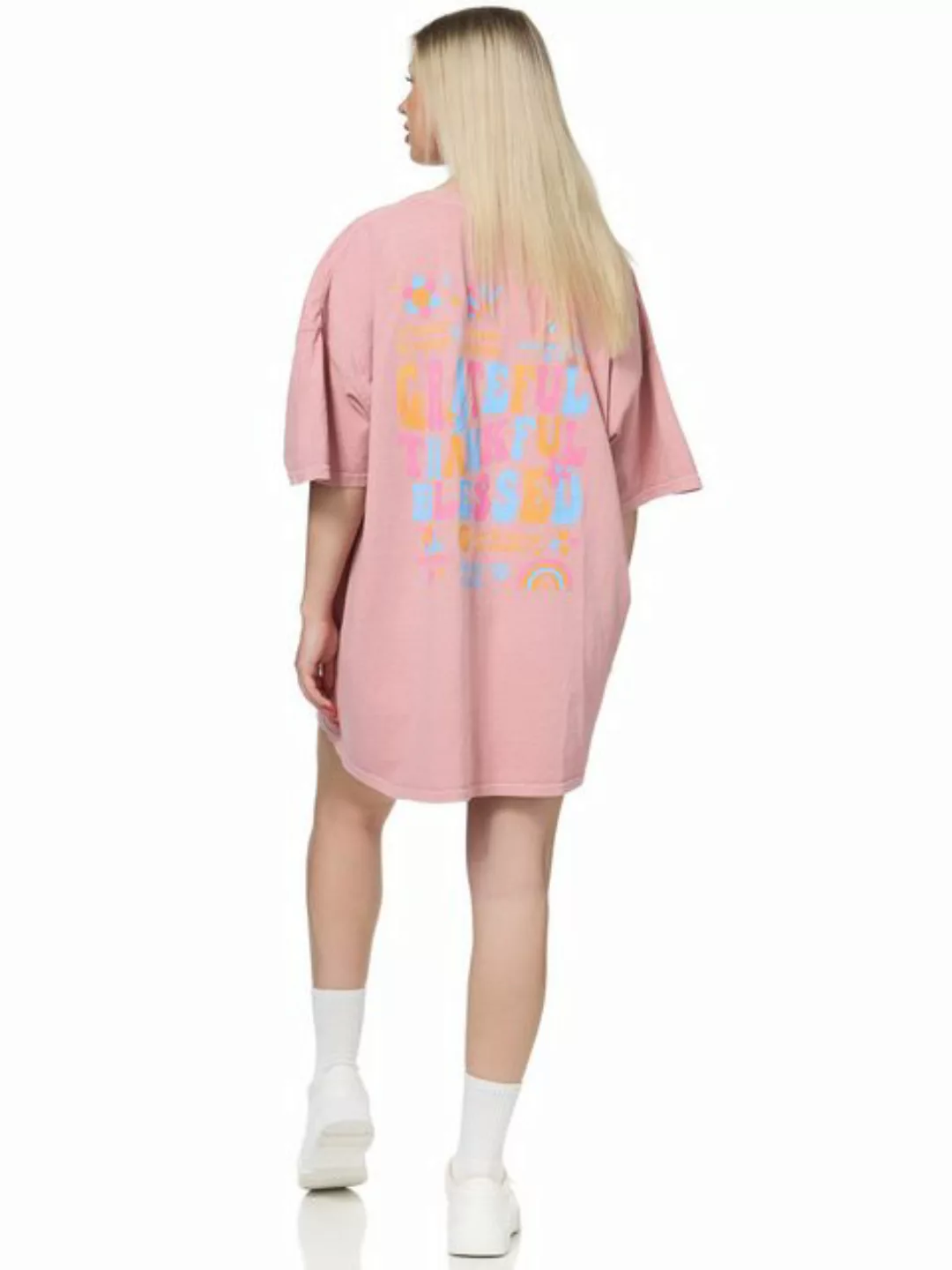 Worldclassca T-Shirt Worldclassca Oversized Print T-Shirt lang Sommer Obert günstig online kaufen